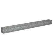 Vidaxl gabion plantenbak verhoogd 360x30x30 cm gegalvaniseerd staal - afbeelding 3