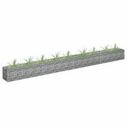 Vidaxl gabion plantenbak verhoogd 360x30x30 cm gegalvaniseerd staal - afbeelding 1