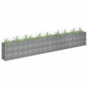 Vidaxl gabion plantenbak verhoogd 360x30x60 cm gegalvaniseerd staal - afbeelding 1