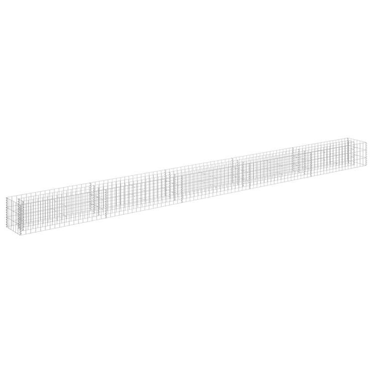 Vidaxl gabion plantenbak verhoogd 450x30x30 cm gegalvaniseerd staal