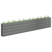 VidaXL Gabion plantenbak verhoogd 450x30x90 cm gegalvaniseerd staal - afbeelding 1