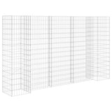 VidaXL Gabion plantenbak H-vormig 260x40x150 cm staaldraad - afbeelding 2