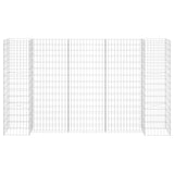 VidaXL Gabion plantenbak H-vormig 260x40x150 cm staaldraad - afbeelding 3