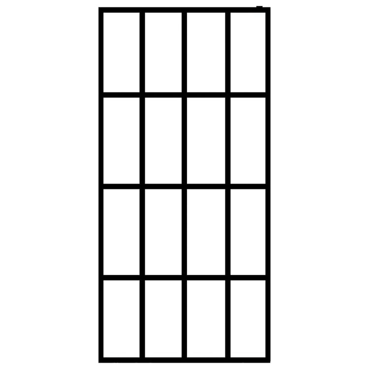 VidaXL Inloopdouchewand 140x195 cm mat gehard glas