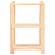 Vidaxl opbergrek 3-laags 60x38x90 cm massief grenenhout 150 kg - afbeelding 3
