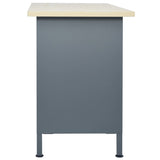 VidaXL Werkbank 120x60x85 cm staal zwart - afbeelding 3