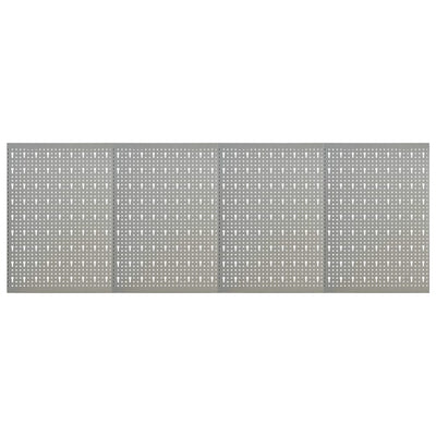 Vidaxl gaatjespanelen wandgemonteerd 4 st 40x58 cm staal