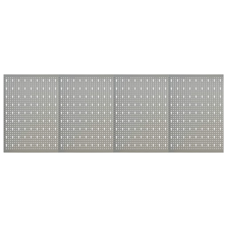 Vidaxl gaatjespanelen wandgemonteerd 4 st 40x58 cm staal