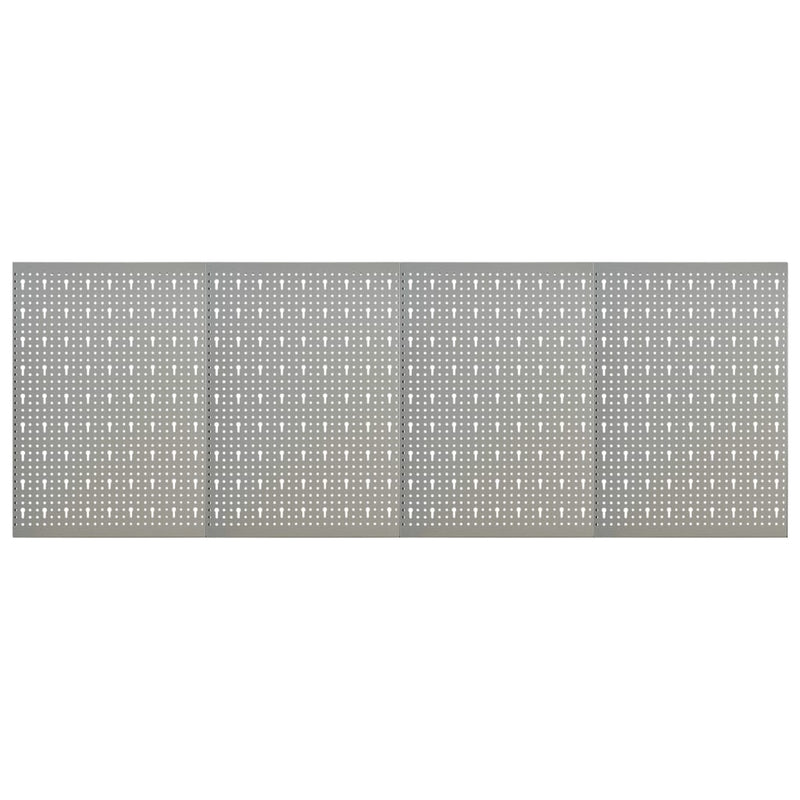 Vidaxl gaatjespanelen wandgemonteerd 4 st 40x58 cm staal