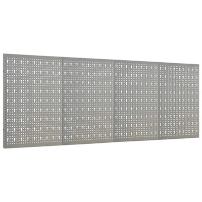 Vidaxl gaatjespanelen wandgemonteerd 4 st 40x58 cm staal