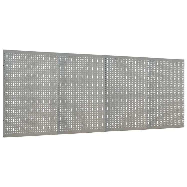 Vidaxl gaatjespanelen wandgemonteerd 4 st 40x58 cm staal