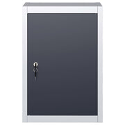 Vidaxl gereedschapskast voor aan de wand metaal grijs en zwart - afbeelding 2