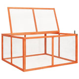 Vidaxl konijnenhok 124x120x60 cm massief vurenhout - afbeelding 3