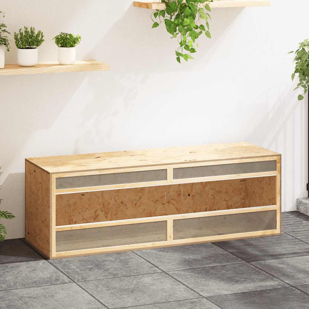 Vidaxl terrarium 144x46x48 cm bewerkt hout