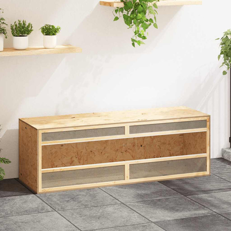Vidaxl terrarium 144x46x48 cm bewerkt hout