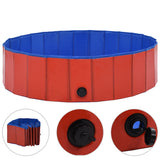 Vidaxl hondenzwembad inklapbaar 120x30 cm pvc rood - afbeelding 2