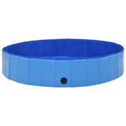 Vidaxl hondenzwembad inklapbaar 160x30 cm pvc blauw - afbeelding 2