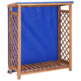 Vidaxl haardhoutopslag 105x38x115 cm massief acaciahout - afbeelding 1