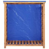 Vidaxl haardhoutopslag 105x38x115 cm massief acaciahout - afbeelding 2