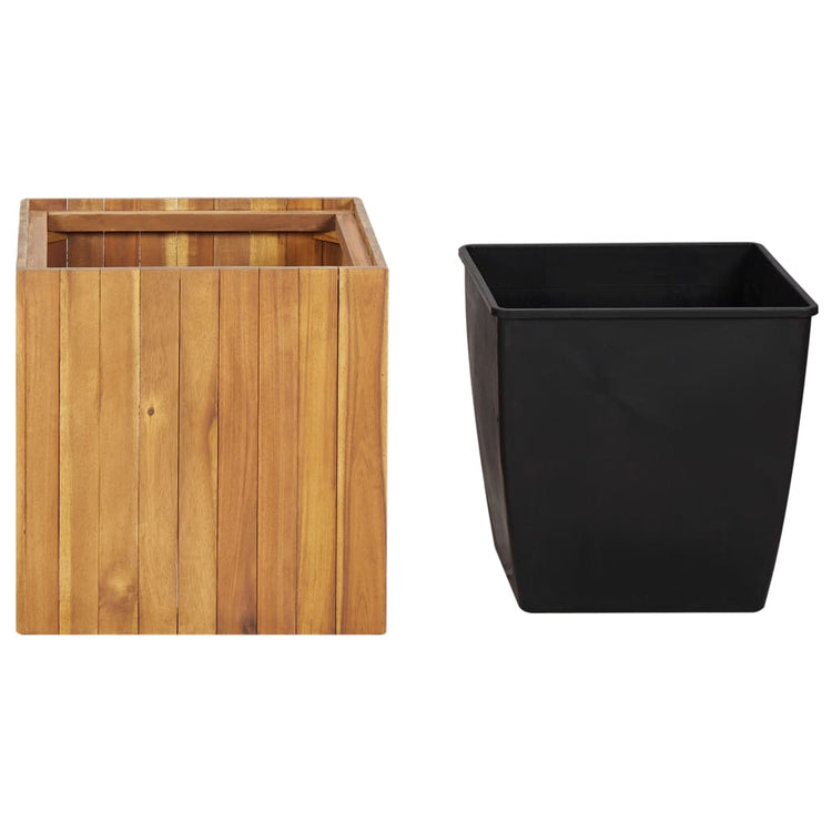 VidaXL Plantenbak verhoogd 43,5x43,5x44 cm massief acaciahout