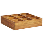 Vidaxl kruidenplantenbak verhoogd 60x60x15 cm massief acaciahout - afbeelding 2