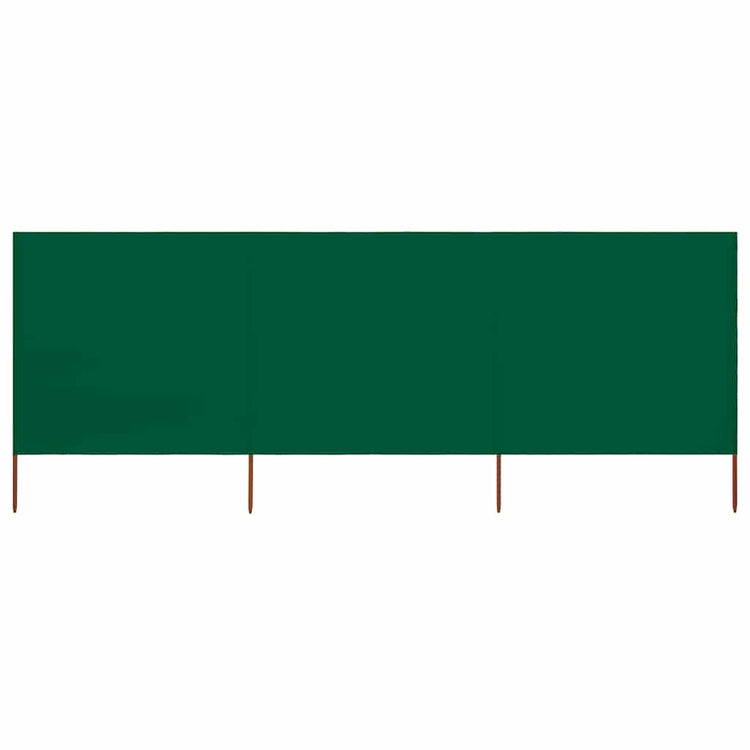 Vidaxl windscherm 3-panelen 400x80 cm stof groen