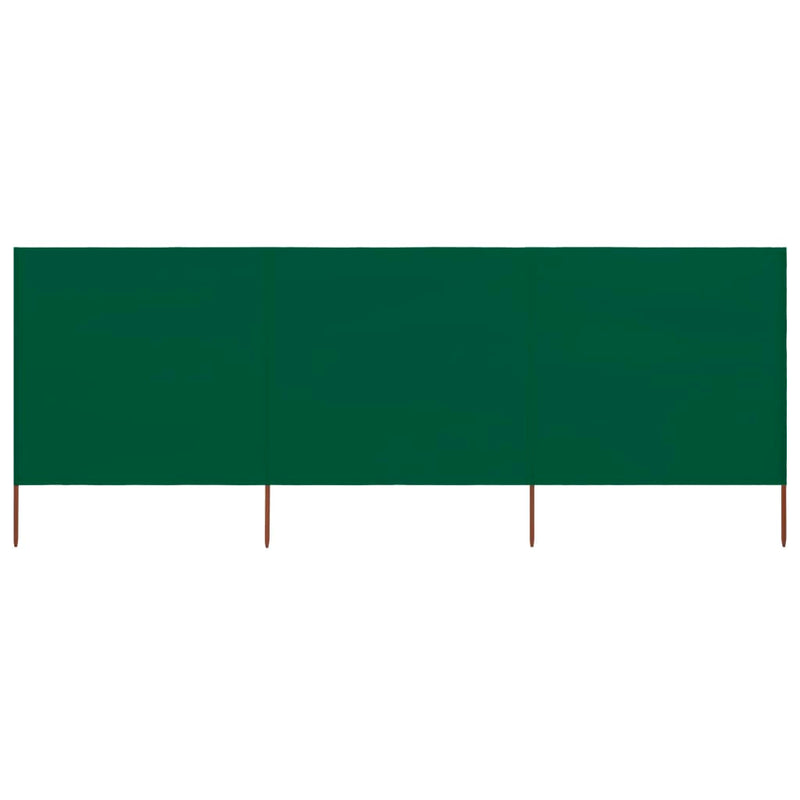 Vidaxl windscherm 3-panelen 400x80 cm stof groen