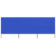 Vidaxl windscherm 3-panelen 400x80 cm stof azuurblauw