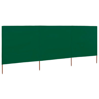 Vidaxl windscherm 3-panelen 400x160 cm stof groen