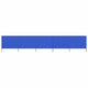 Vidaxl windscherm 5-panelen 600x80 cm stof azuurblauw