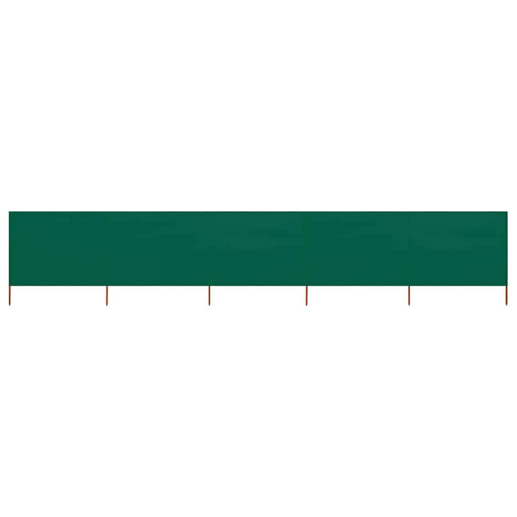 Vidaxl windscherm 5-panelen 600x120 cm stof groen