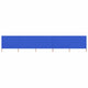 Vidaxl windscherm 5-panelen 600x120 cm stof azuurblauw