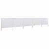 Vidaxl windscherm 5-panelen 600x160 cm stof zandwit