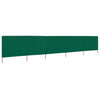 Vidaxl windscherm 5-panelen 600x160 cm stof groen