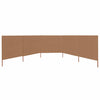 Vidaxl windscherm 5-panelen 600x160 cm stof taupe