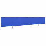 Vidaxl windscherm 5-panelen 600x160 cm stof azuurblauw - afbeelding 2