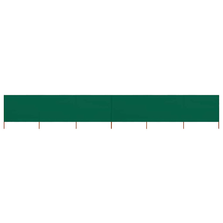 Vidaxl windscherm 6-panelen 800x120 cm stof groen