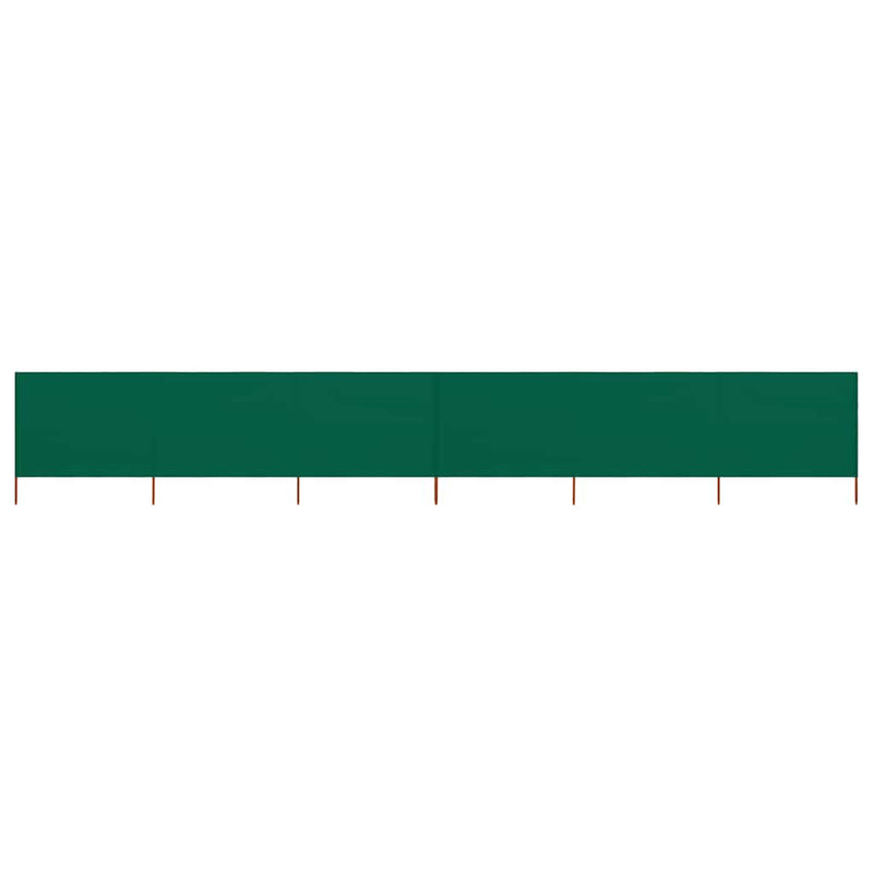 Vidaxl windscherm 6-panelen 800x120 cm stof groen