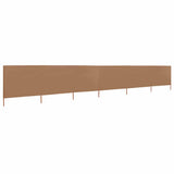Vidaxl windscherm 6-panelen 800x160 cm stof taupe - afbeelding 2
