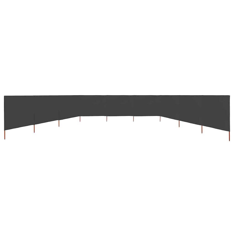 Vidaxl windscherm 9-panelen 1200x80 cm stof antraciet