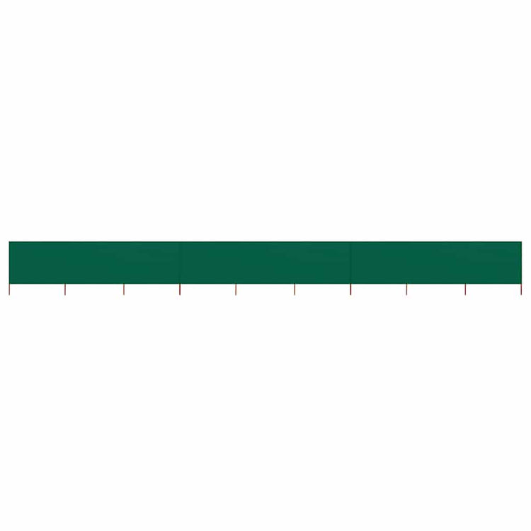 Vidaxl windscherm 9-panelen 1200x120 cm stof groen