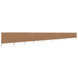 Vidaxl windscherm 9-panelen 1200x120 cm stof taupe - afbeelding 2