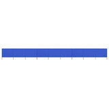 Vidaxl windscherm 9-panelen 1200x120 cm stof azuurblauw - afbeelding 1
