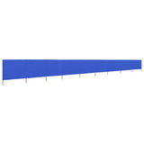 Vidaxl windscherm 9-panelen 1200x120 cm stof azuurblauw - afbeelding 2