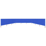 Vidaxl windscherm 9-panelen 1200x120 cm stof azuurblauw - afbeelding 3