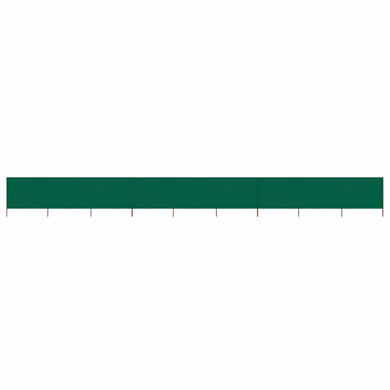 Vidaxl windscherm 9-panelen 1200x160 cm stof groen