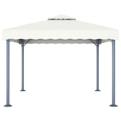 Vidaxl prieel 300x300 cm aluminium crème