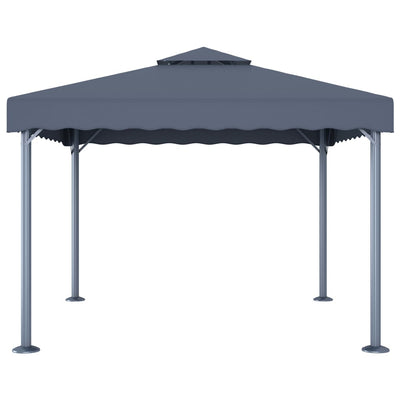 Vidaxl prieel 300x300 cm aluminium antraciet