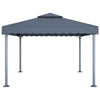 Vidaxl prieel 400x300 cm aluminium antraciet