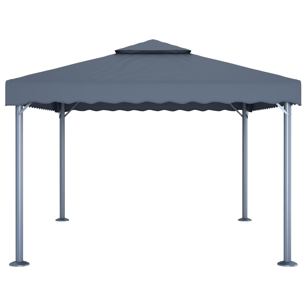 Vidaxl prieel 400x300 cm aluminium antraciet